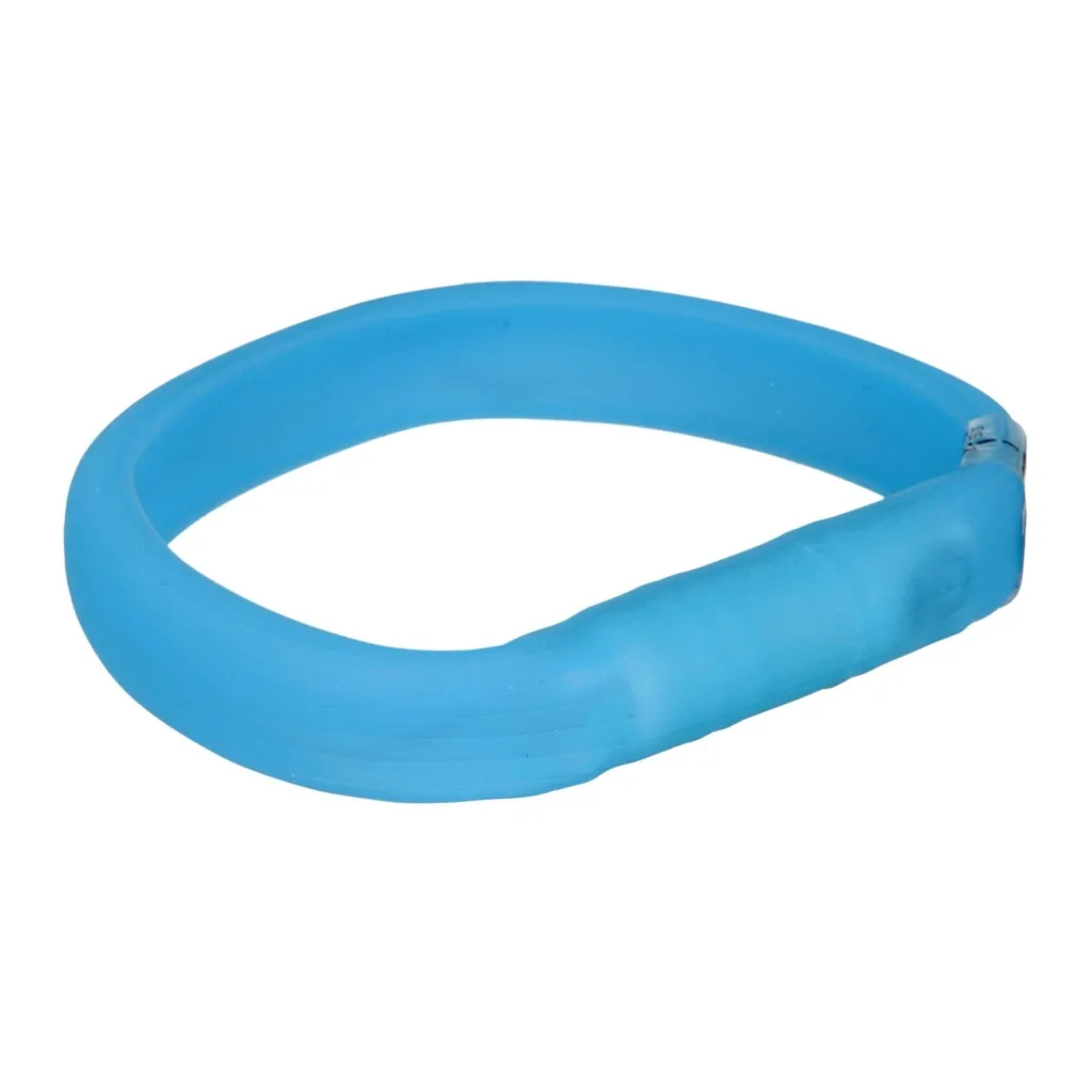 Ошейник для животных Trixie светящийся с USB ML 50 см/30 мм синий (4053032126718)