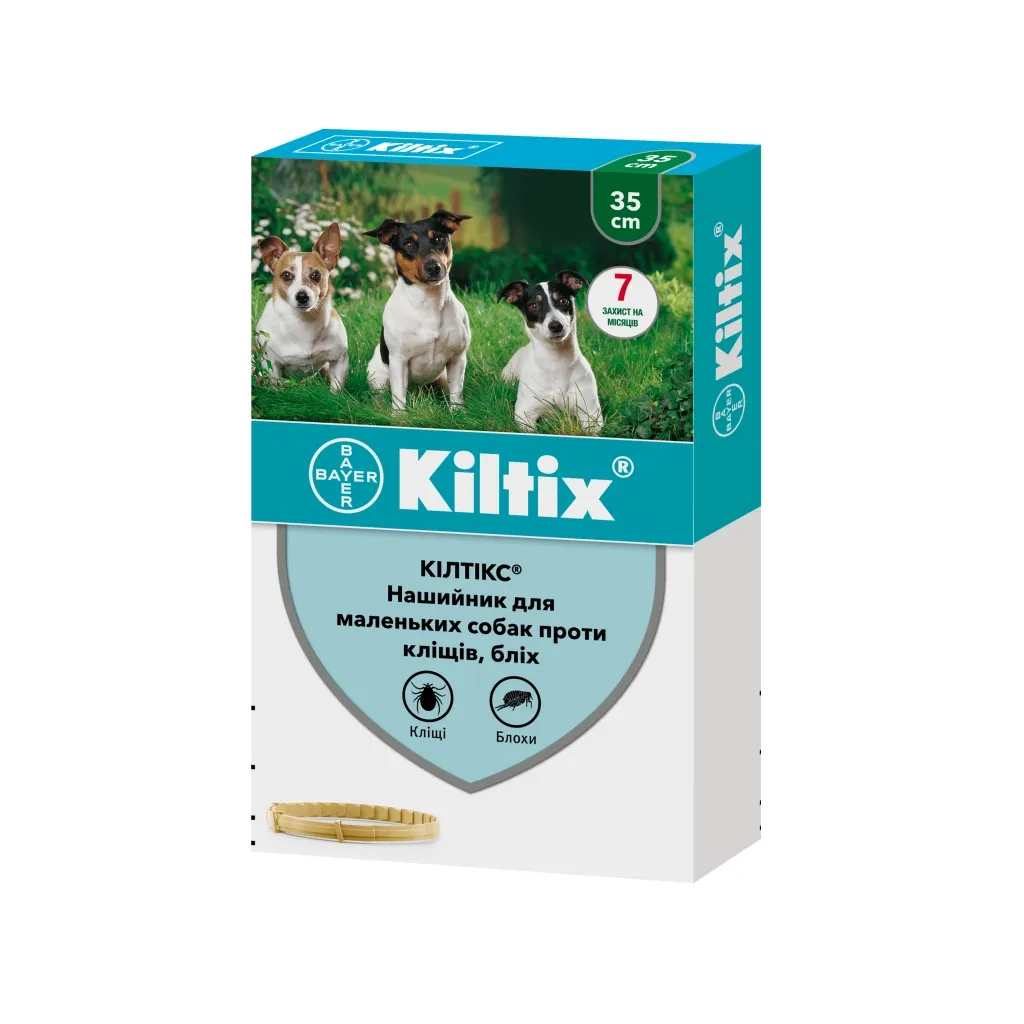Ошейник для животных Bayer Килтикс от блох и клещей маленьких собак 35 см (4007221035114)