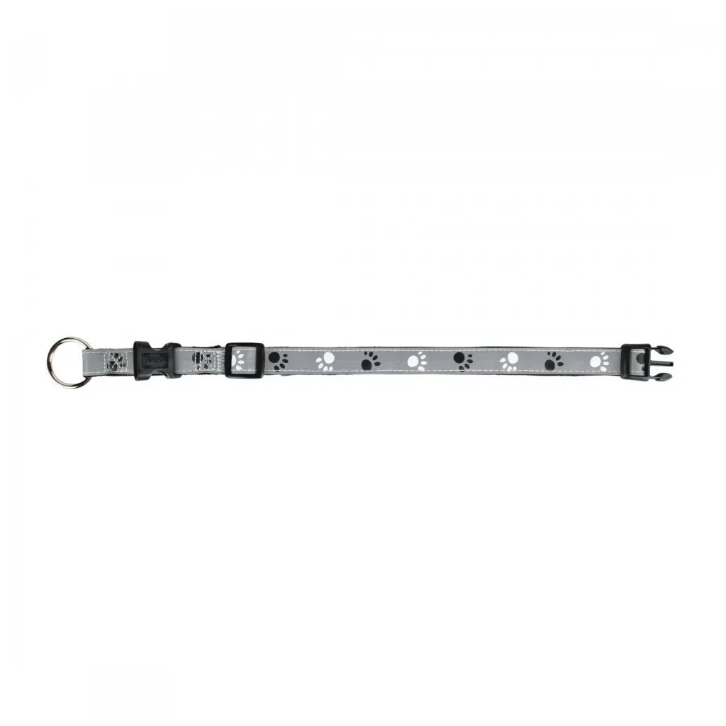 Ошейник для животных Trixie Silver Reflect светоотражающий XS-S: 22-35 см/15 мм серый (4011905122212)