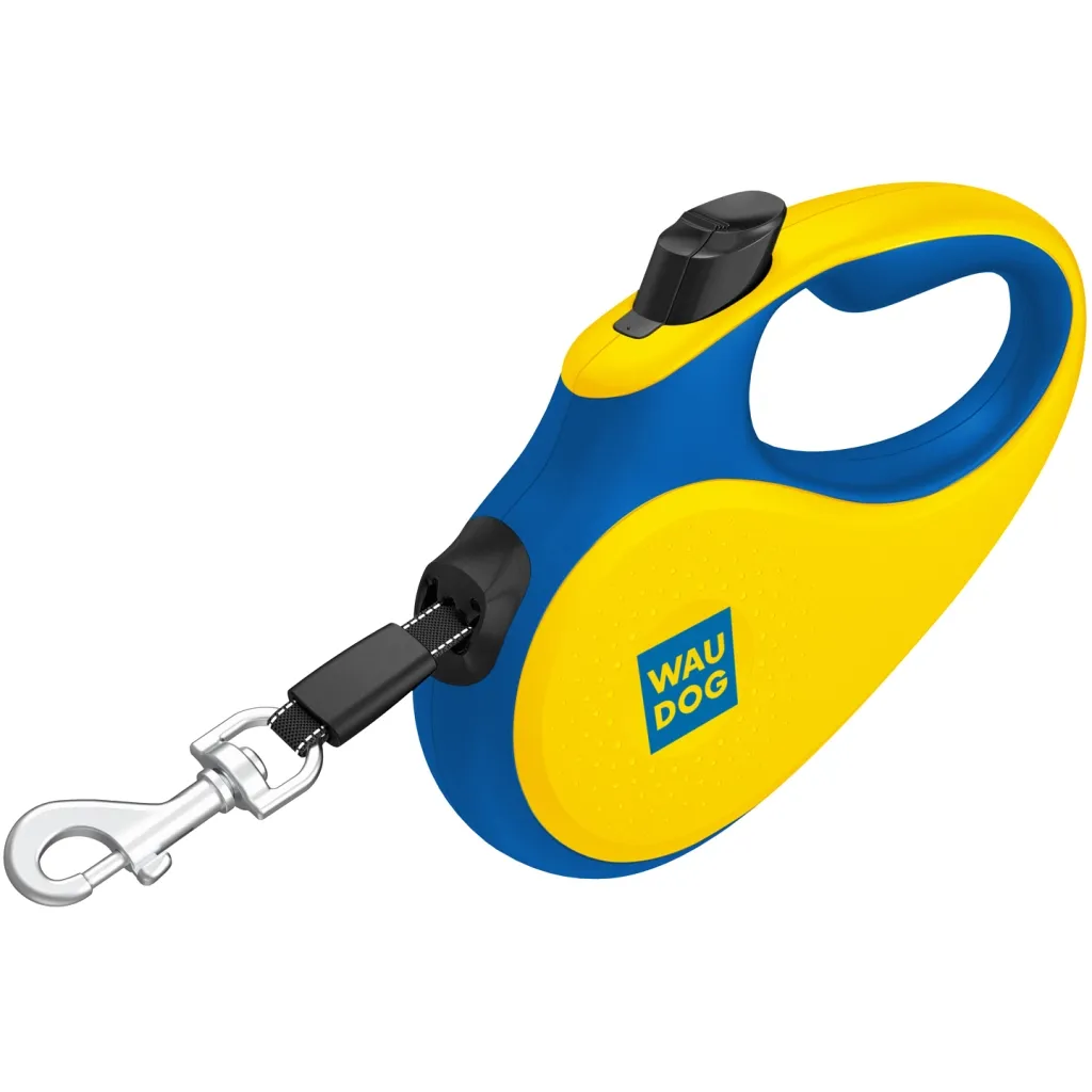 Повідок для собак WAUDOG R-leash Colors of freedom світловідбиваюча стрічка L 5 м (383-4020)