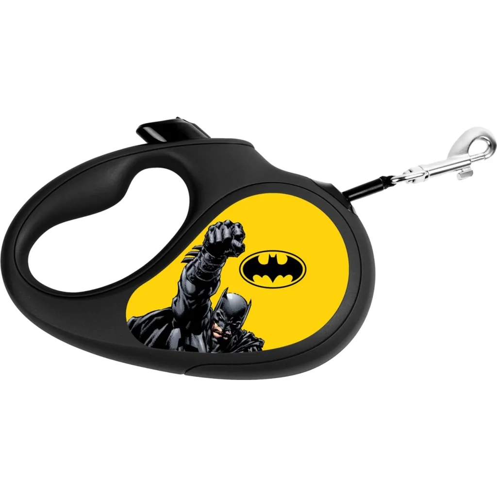 Повідок для собак WAUDOG R-leash Бетмен Жовтий світловідбиваюча стрічка XS 3 м (8123-1002-01)