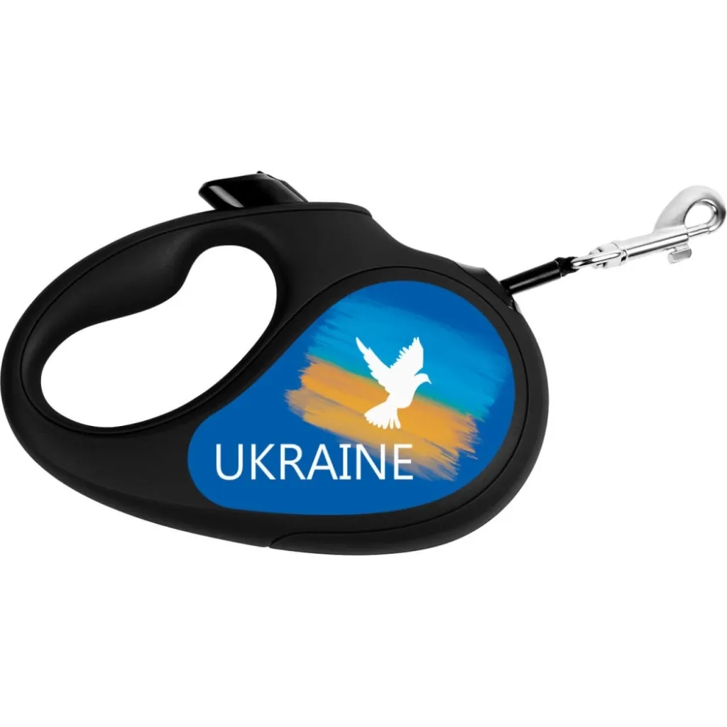 Поводок для собак WAUDOG R-leash "Флаг" M до 25 кг 5 м черный (8125-0229-01)