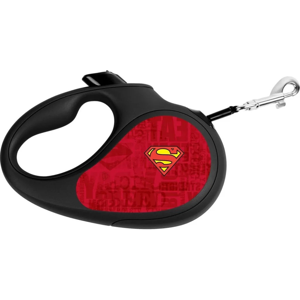 Поводок для собак WAUDOG R-leash "Супермен Лого красный" L до 50 кг 5 м (8126-1007-01)