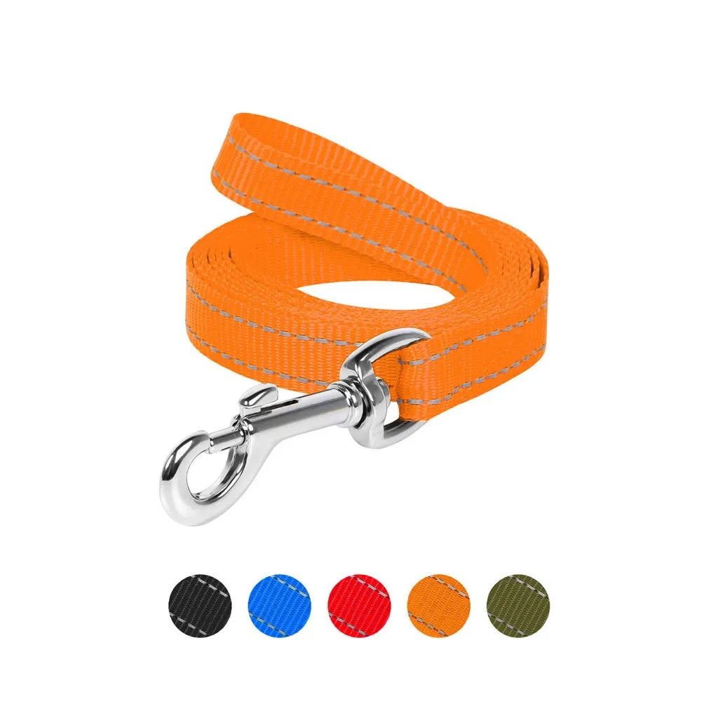 Повідок для собак Dog Extreme з нейлону Ш 14 мм Д 150 см помаранчевий (04594)