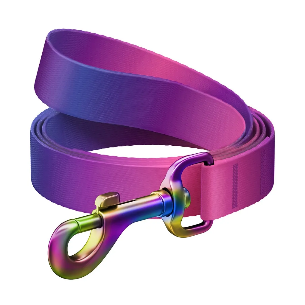 Поводок для собак WAUDOG Nylon Recycled градиент M фиолетовый (46619)