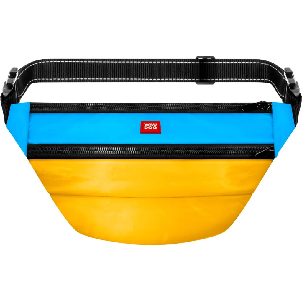 Поясная сумка - бананка для собак WAUDOG Family Colors of freedom со съемным ремнем 33х17х10 см (400-4020)