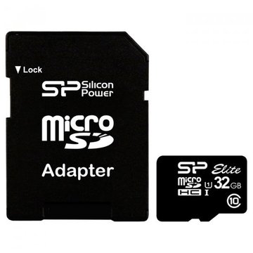 Карта памяти Silicon Power 32GB microSD Class 10 UHS-ISDR (SP032GBSTHBU1V10SP)