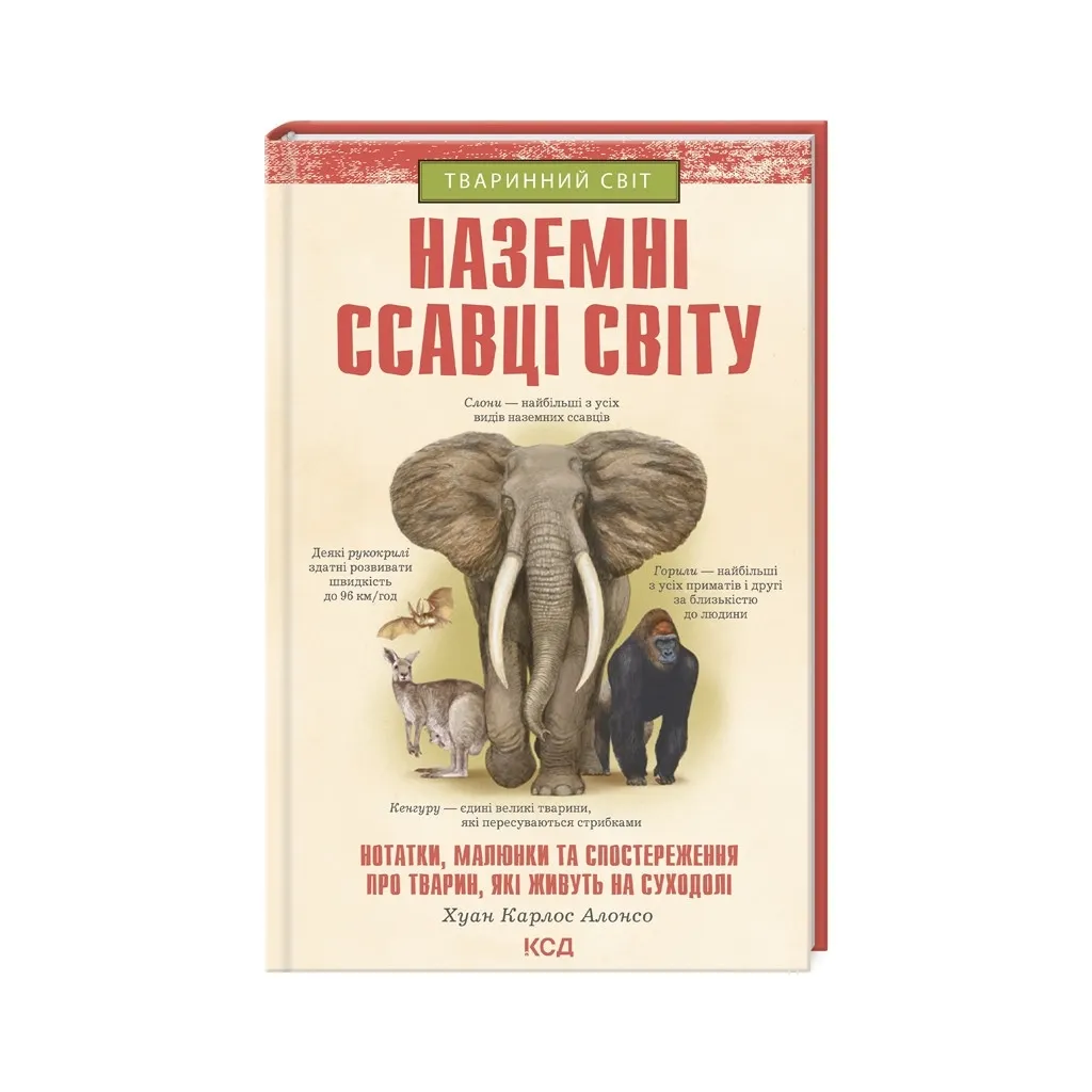 Книга Наземні ссавці світу - Хуан Карлос Алонсо КСД (9786171297883)