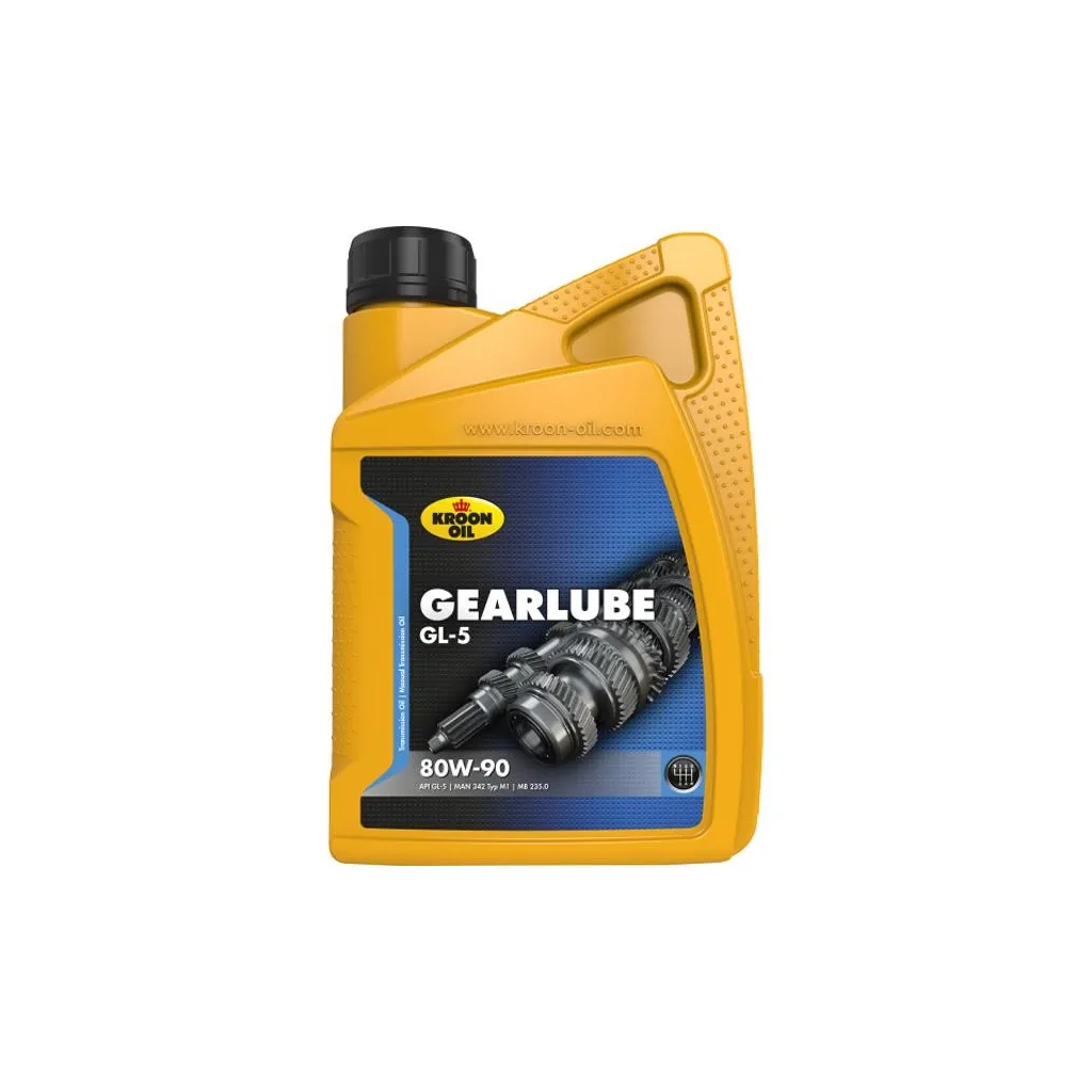 Трансмиссионное масло Kroon-Oil GEARLUBE GL-5 80W-90 1л (KL 01206)