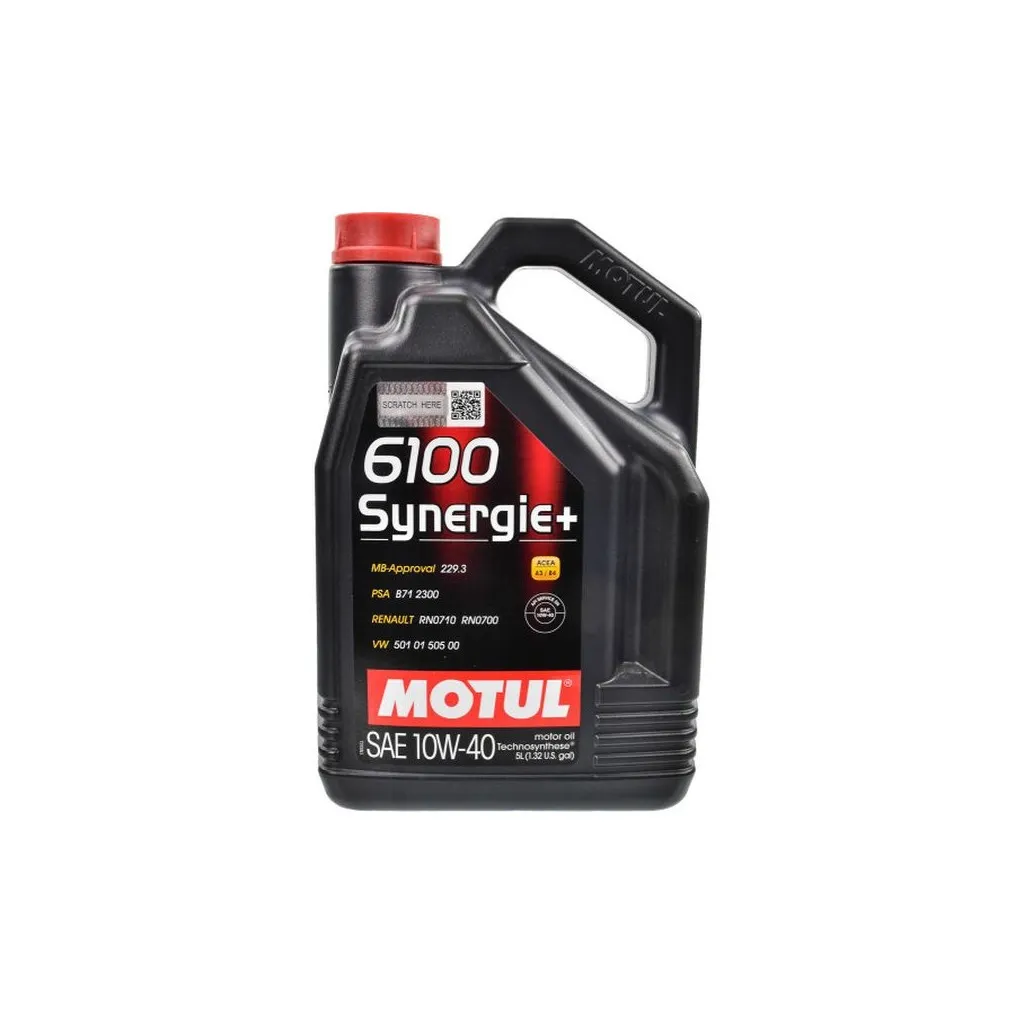 Моторное масло MOTUL 6100 Synergie+ 10w40 5л (839451)