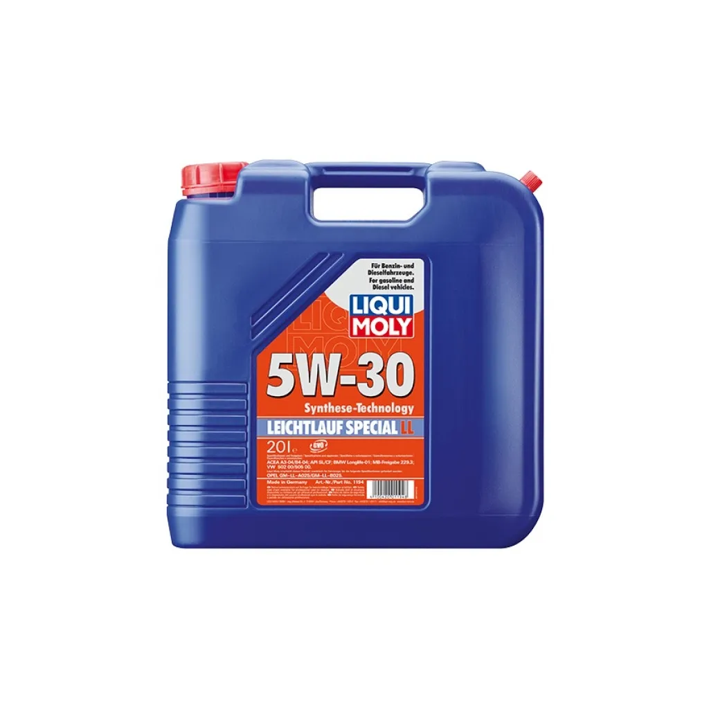 Моторное масло Liqui Moly Special Tec LL SAE 5W-30  20л. (1194)