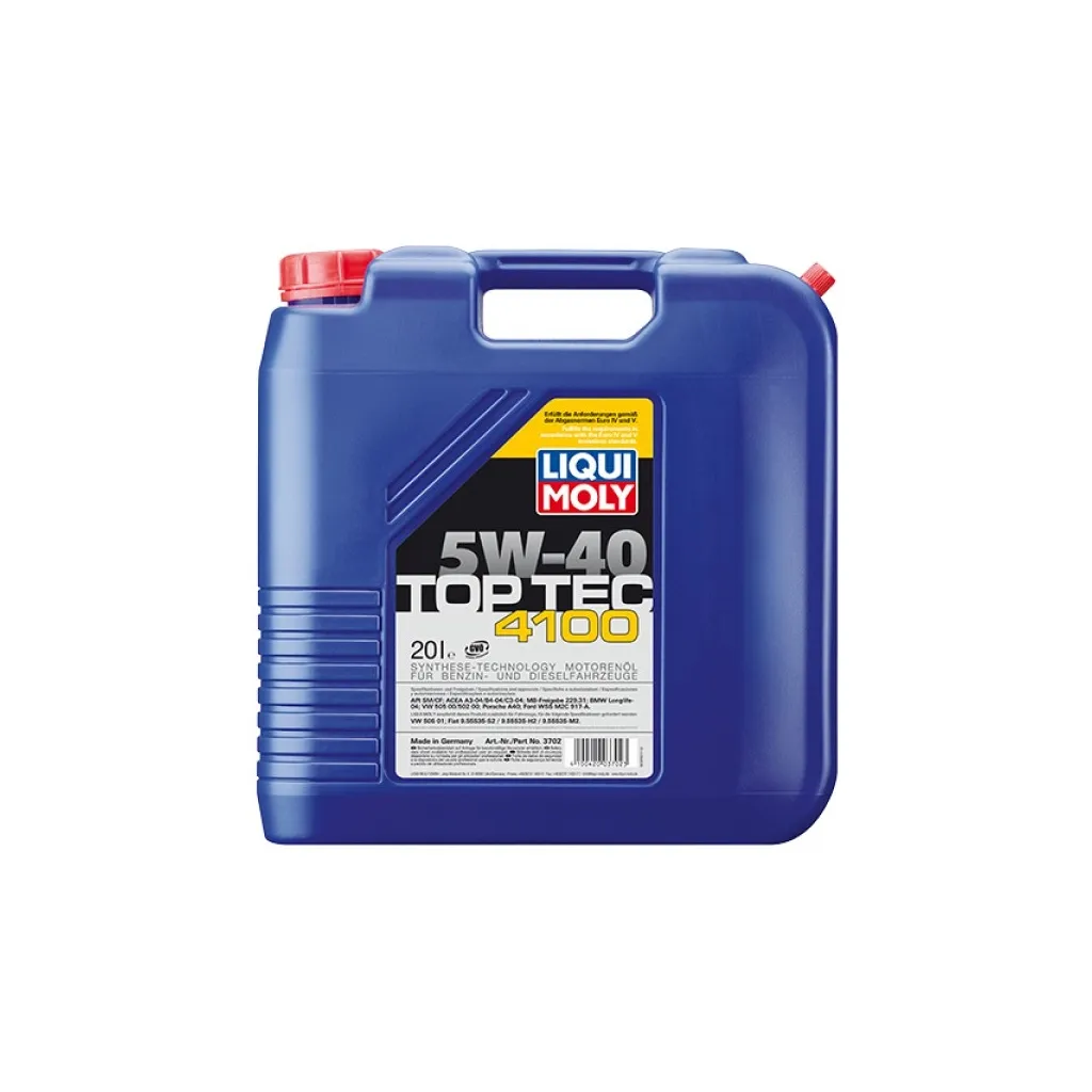 Моторное масло Liqui Moly Top Tec 4100 SAE 5W-40 20л. (3702)