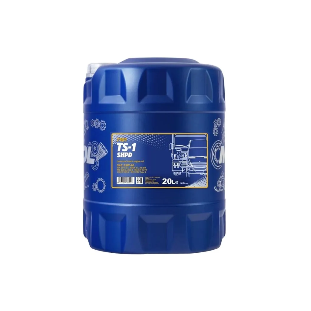 Моторное масло Mannol TS-1 SHPD 20л 15W-40 (MN7101-20)