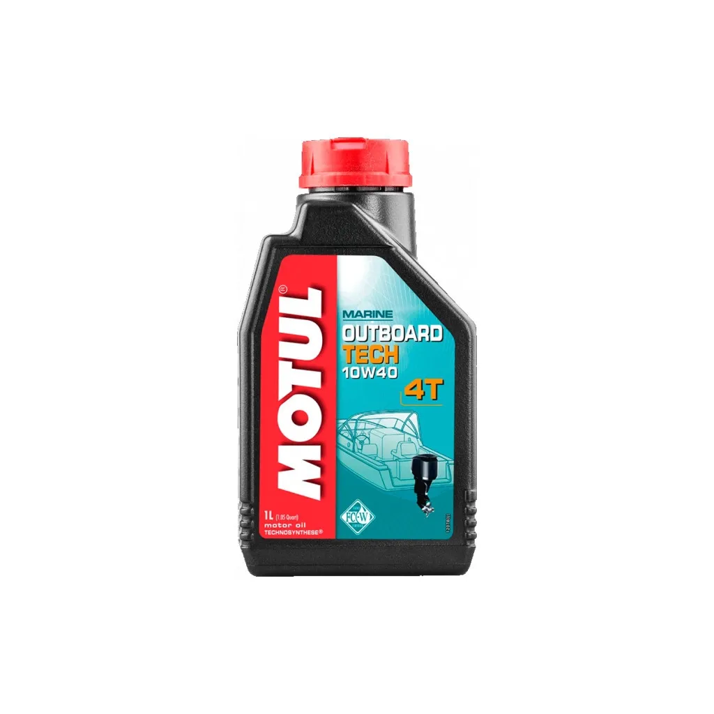 Моторное масло MOTUL 4T Outboard Tech 10W40 1 л (852211)