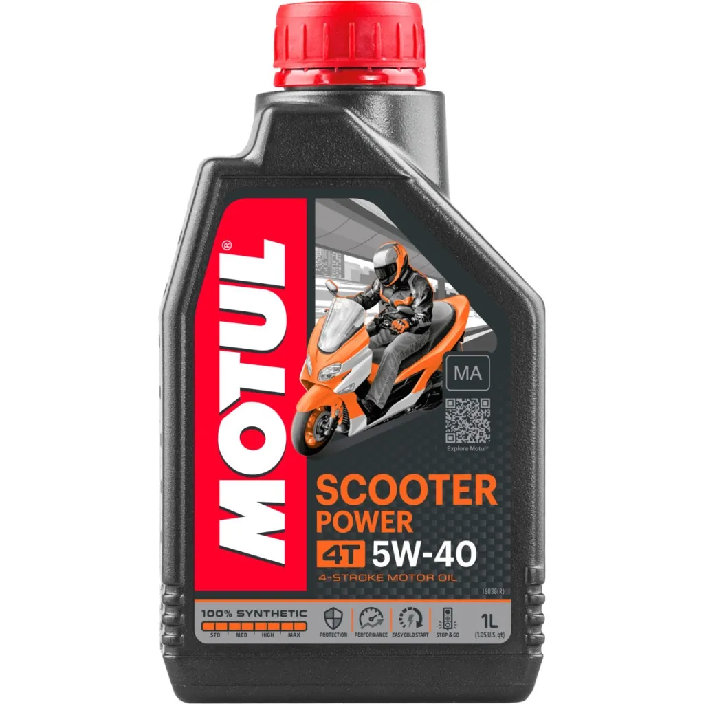 Моторное масло MOTUL 4T Scooter Power 5W40 1 л (832001)
