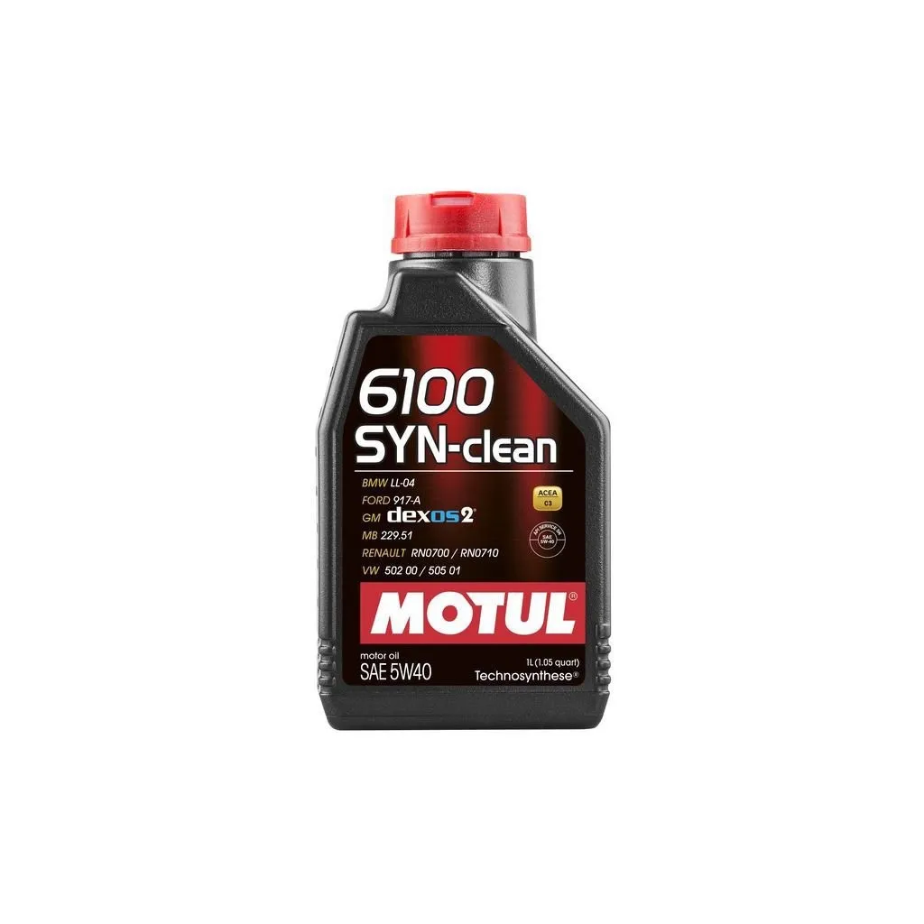 Моторное масло MOTUL 6100 Syn-clean SAE 5W40 1 л (854211)