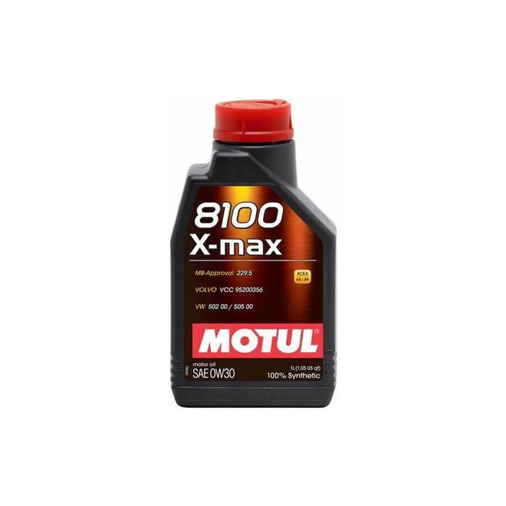 Моторное масло MOTUL 8100 X-max SAE 0W30 1 л (347201)