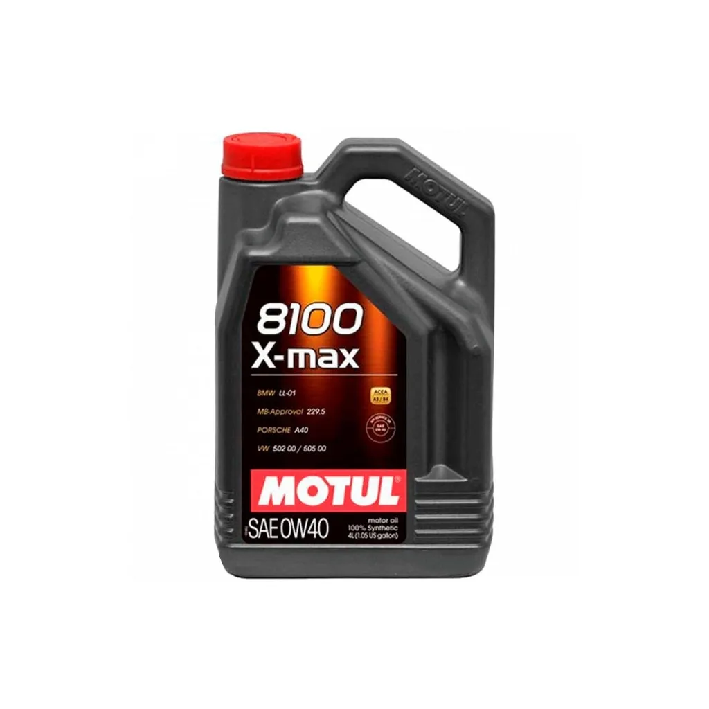 Моторное масло MOTUL 8100 X-max SAE 0W40 4 л (348207)