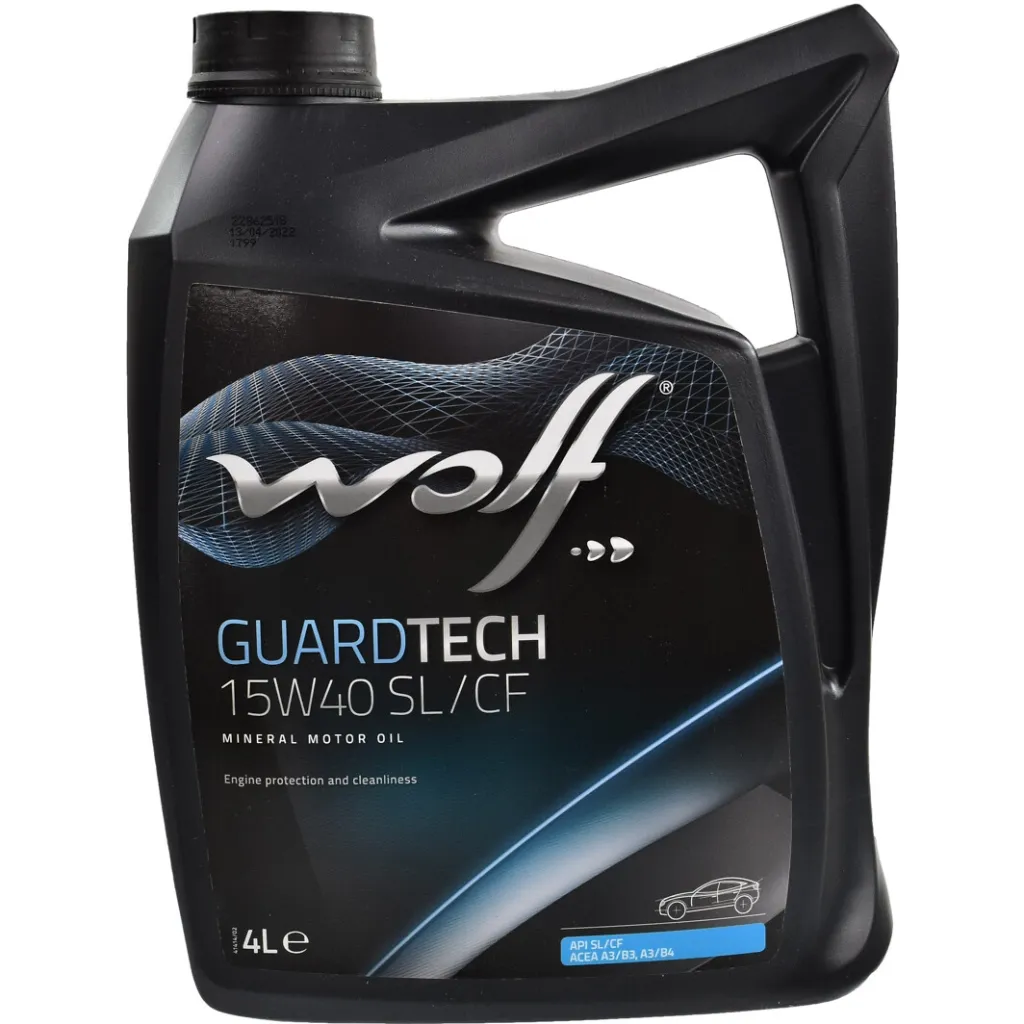 Моторное масло Wolf GUARDTECH 15W40 SL/CF 4л (8300219)