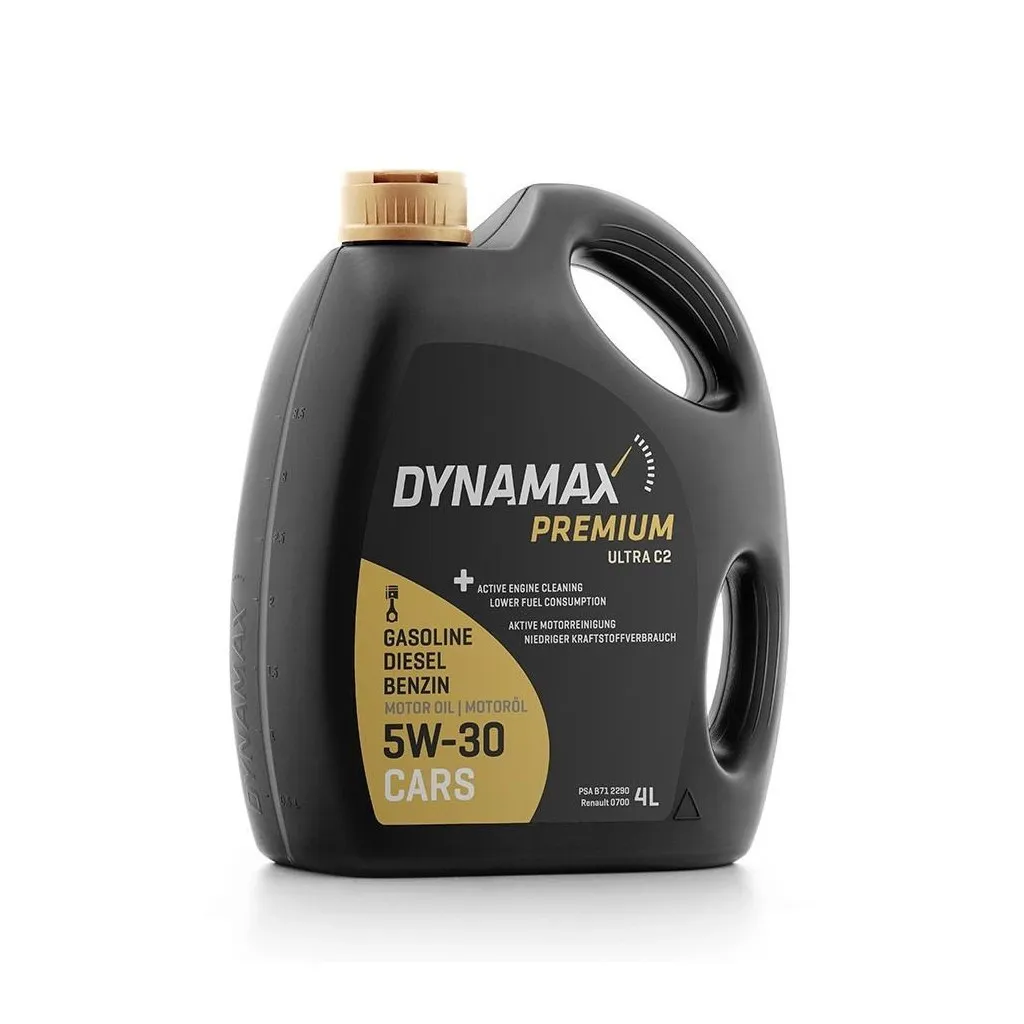 Моторное масло DYNAMAX PREMIUM ULTRA C2 5W30 4л (502047)