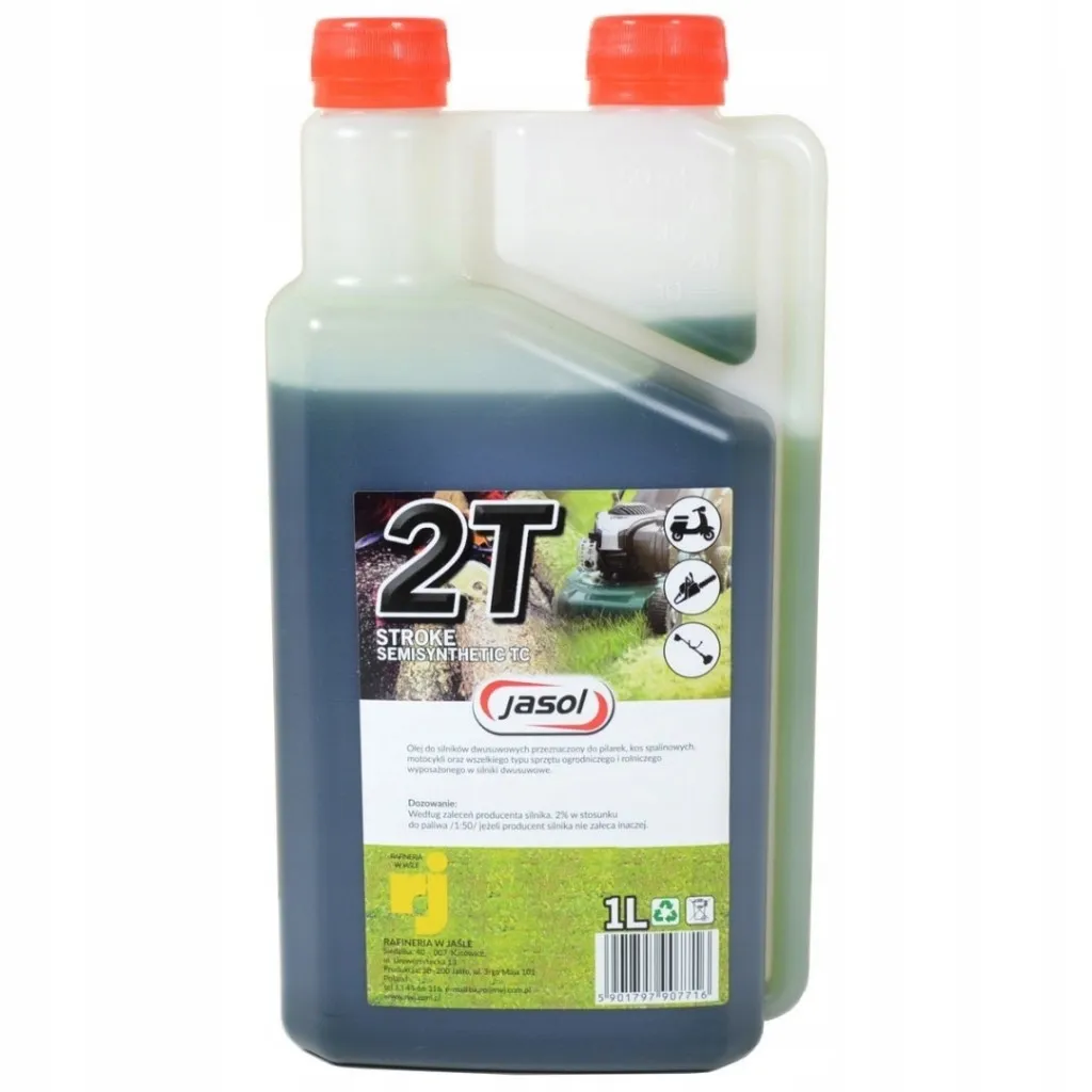 Моторное масло JASOL 2T Stroke OIL Semisynthetic TC GREEN 1л (2TG1DS)