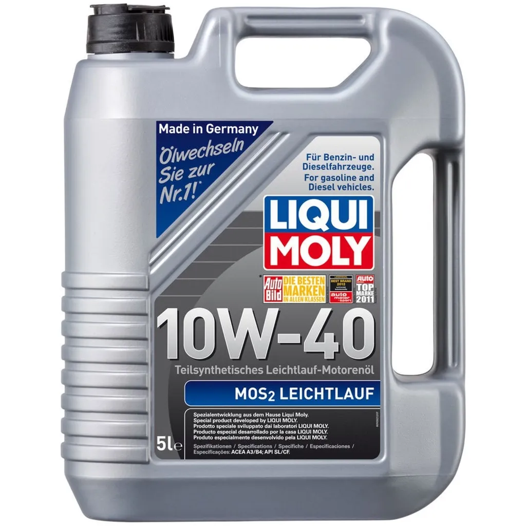 Моторное масло Liqui Moly MoS2 Leichtlauf SAE 10W-40 5л. (2184)