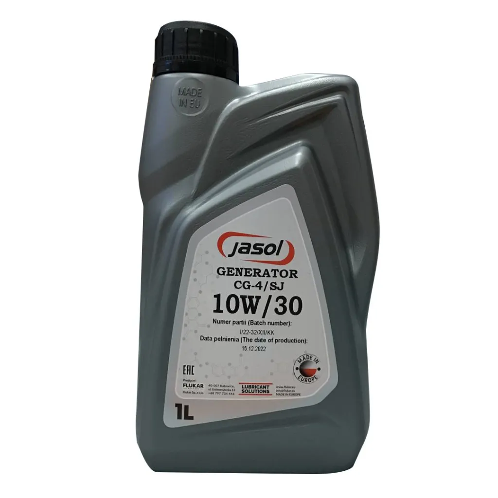 Моторное масло JASOL GENERATOR OIL 10W30 1л