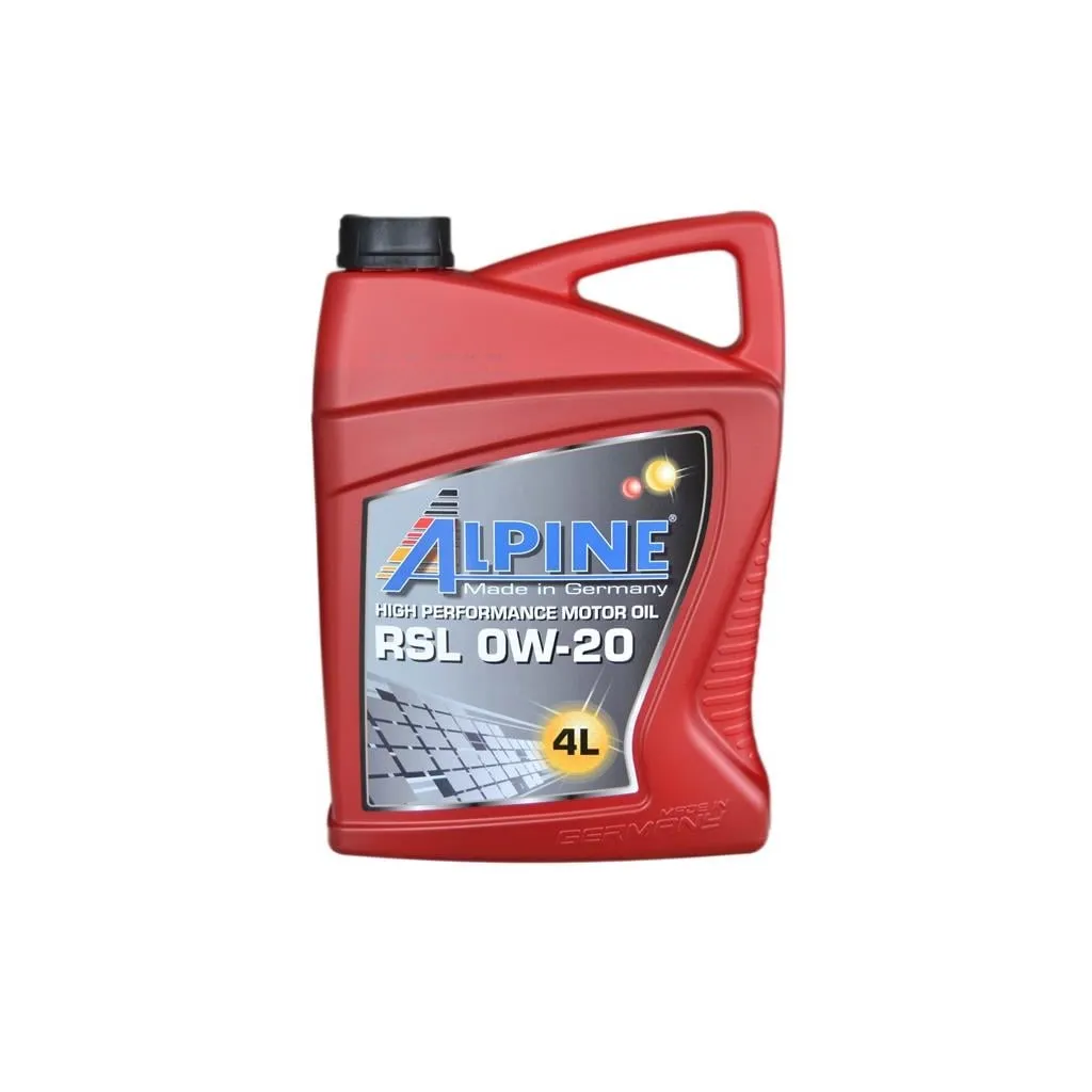 Моторное масло Alpine 0W-20 RSL 4л (0195-4)
