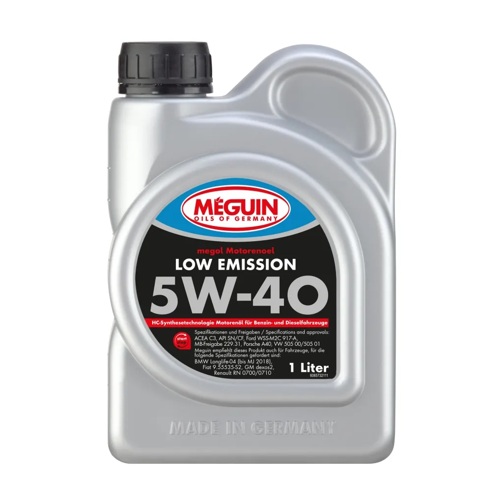 Моторное масло Meguin LOW EMISSION SAE 5W-40 1л (6573)
