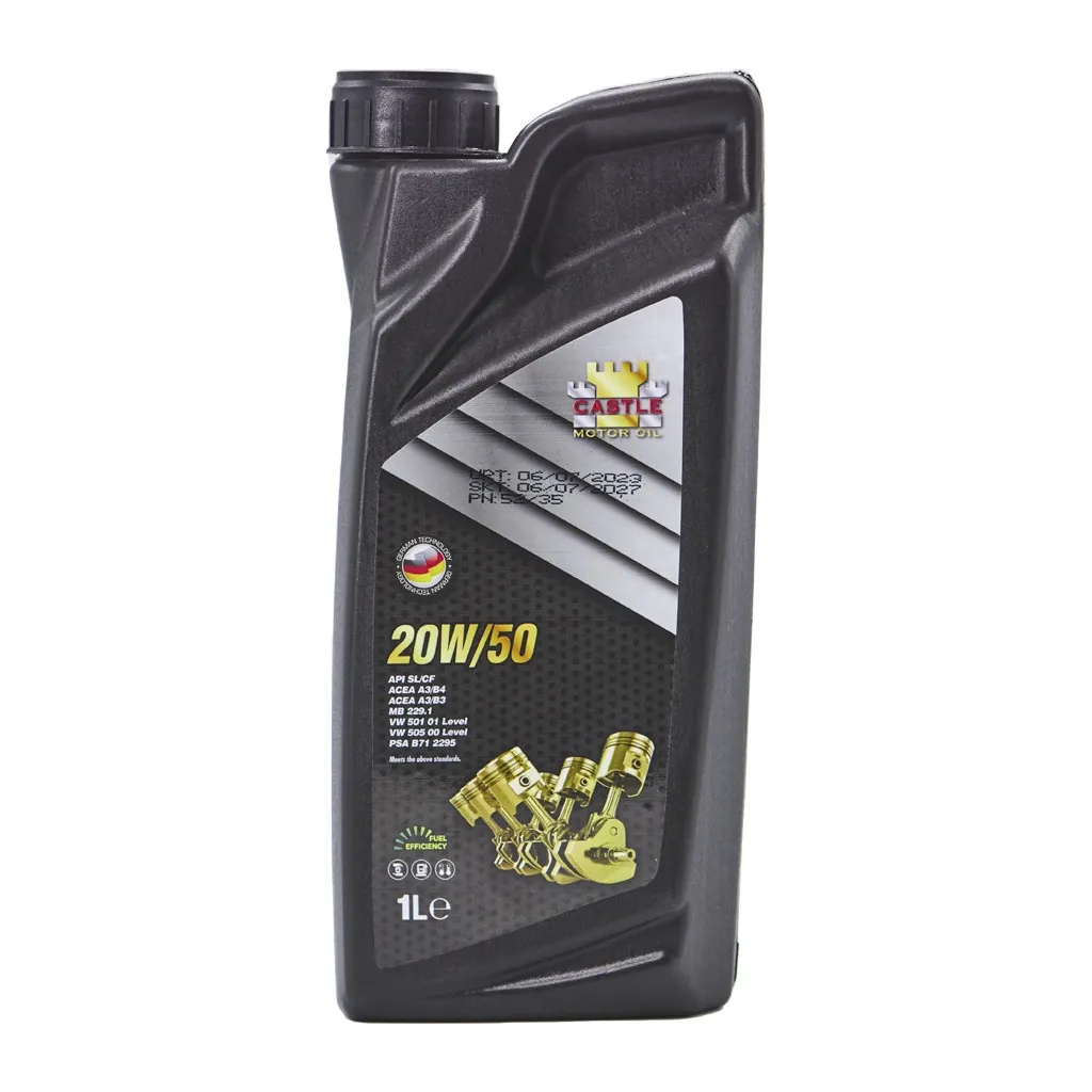 Моторное масло CASTLE MOTOR OILS 20W50 1л