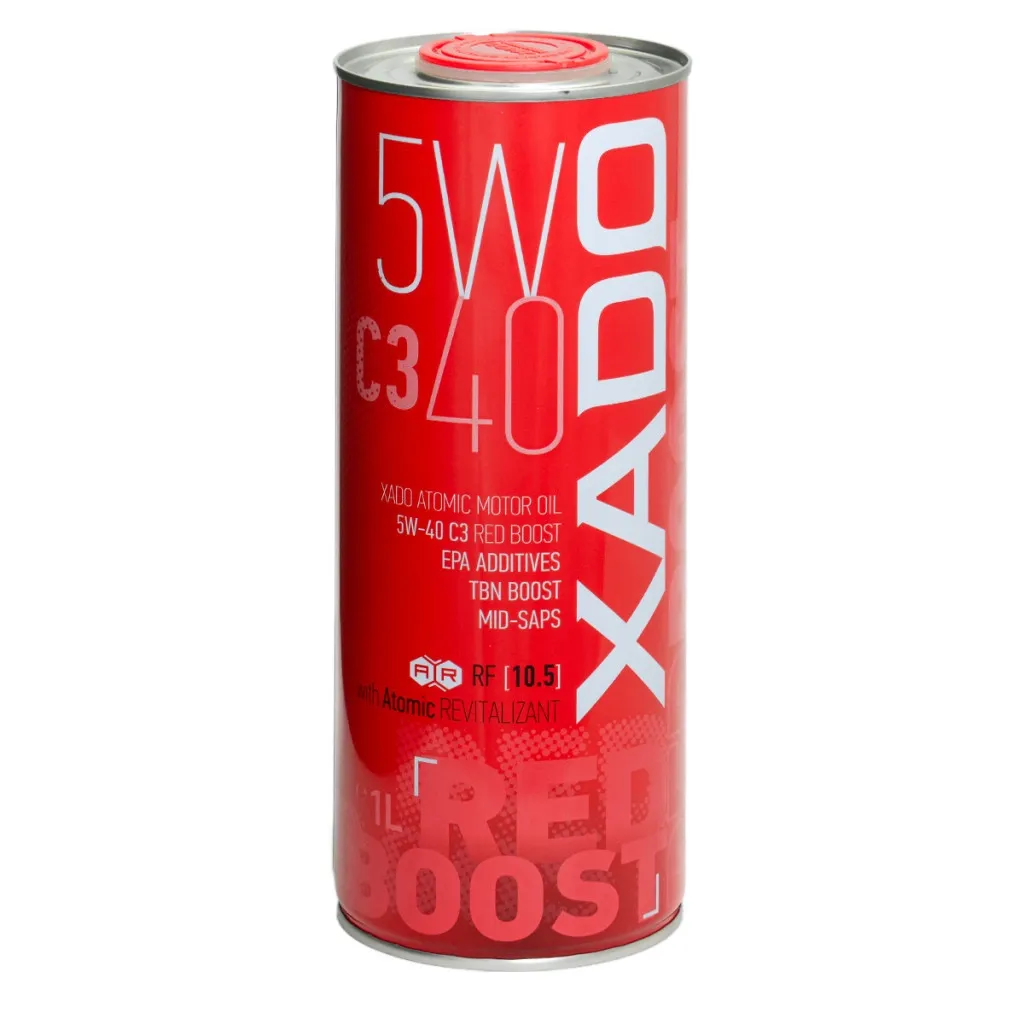 Моторное масло Xado Atomic Oil 5W-40 C3 RED BOOST 1л (XA 26122)