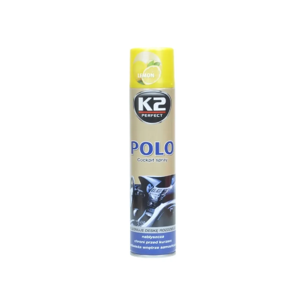 Автополіроль K2 POLO COCKPIT 300ml лимон (K403CY)