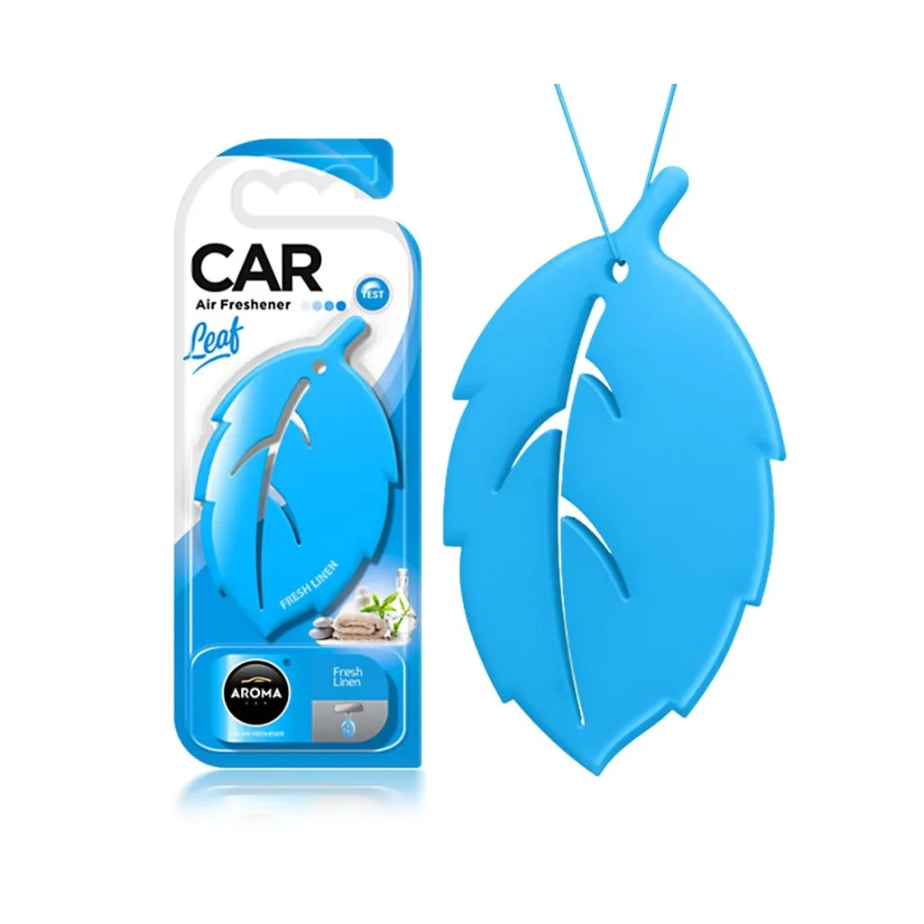 Ароматизатор для автомобіля Aroma Car Leaf 3D - Fresh Linen (831266)