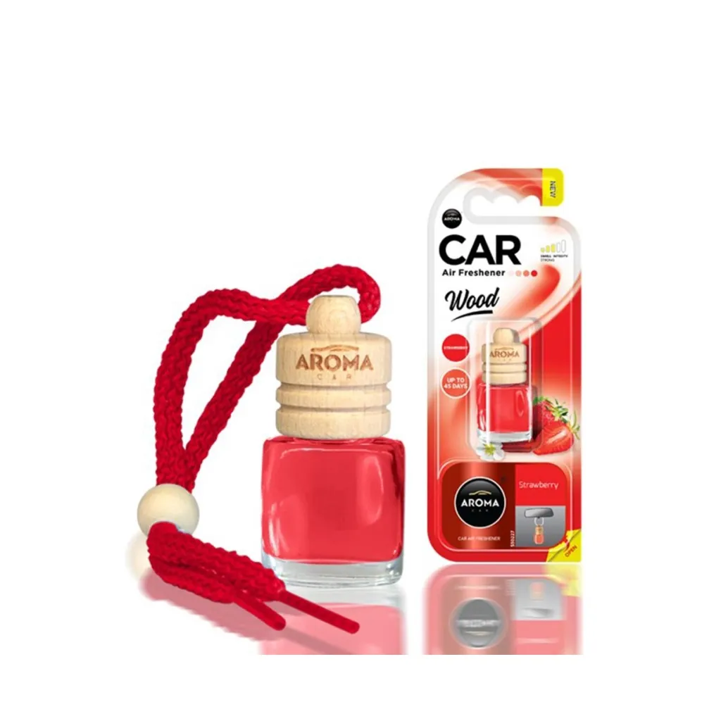 Ароматизатор для автомобіля Aroma Car Wood - Strawberry 6 мл (927955)