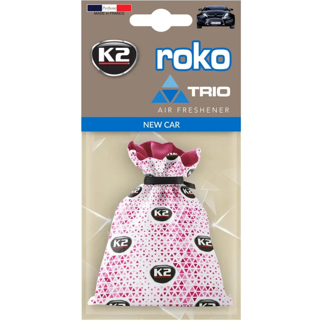 Ароматизатор для автомобиля K2 VINCI ROKO TRIO NEW CAR 25гр (V812T)