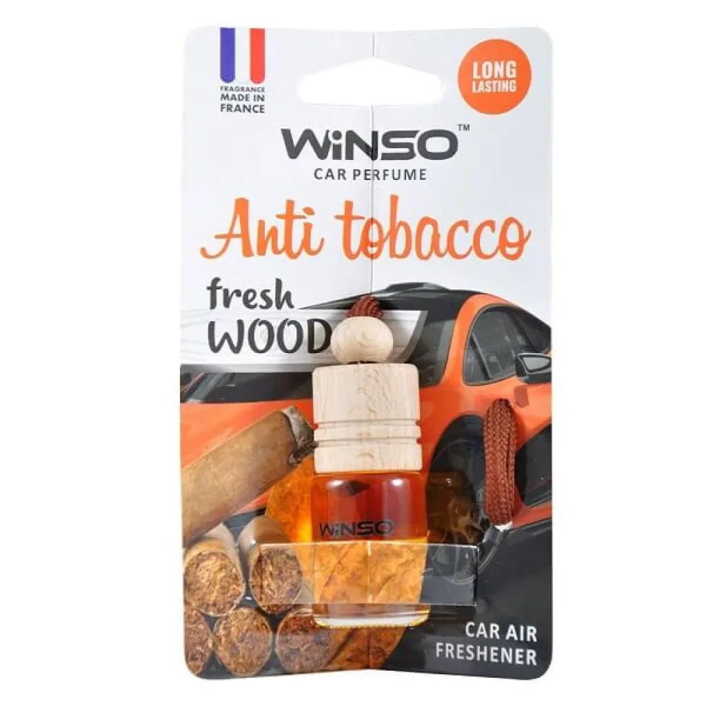 Ароматизатор для автомобиля WINSO Fresh Wood Anti Tobacco 4,5мл (530290)