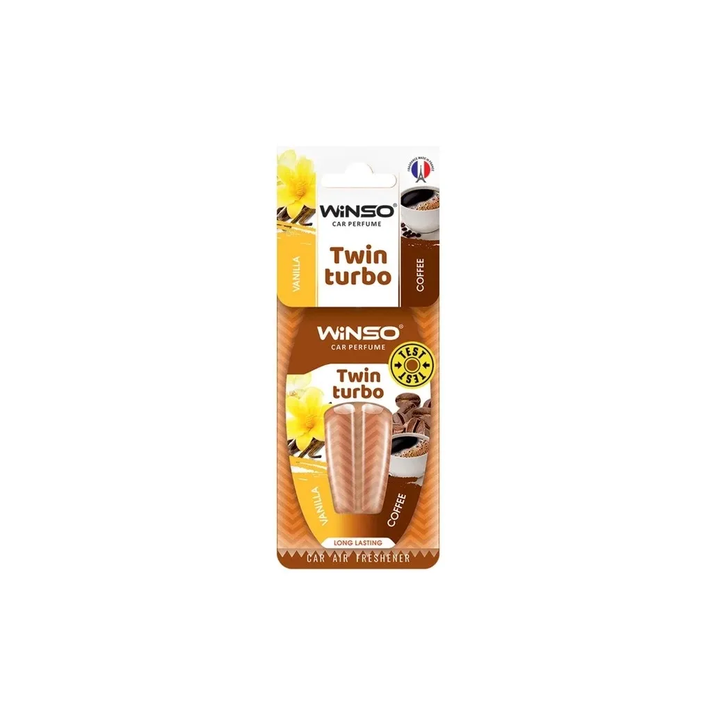 Ароматизатор для автомобіля WINSO Twin Turbo - Vanilla & Coffee (538790)