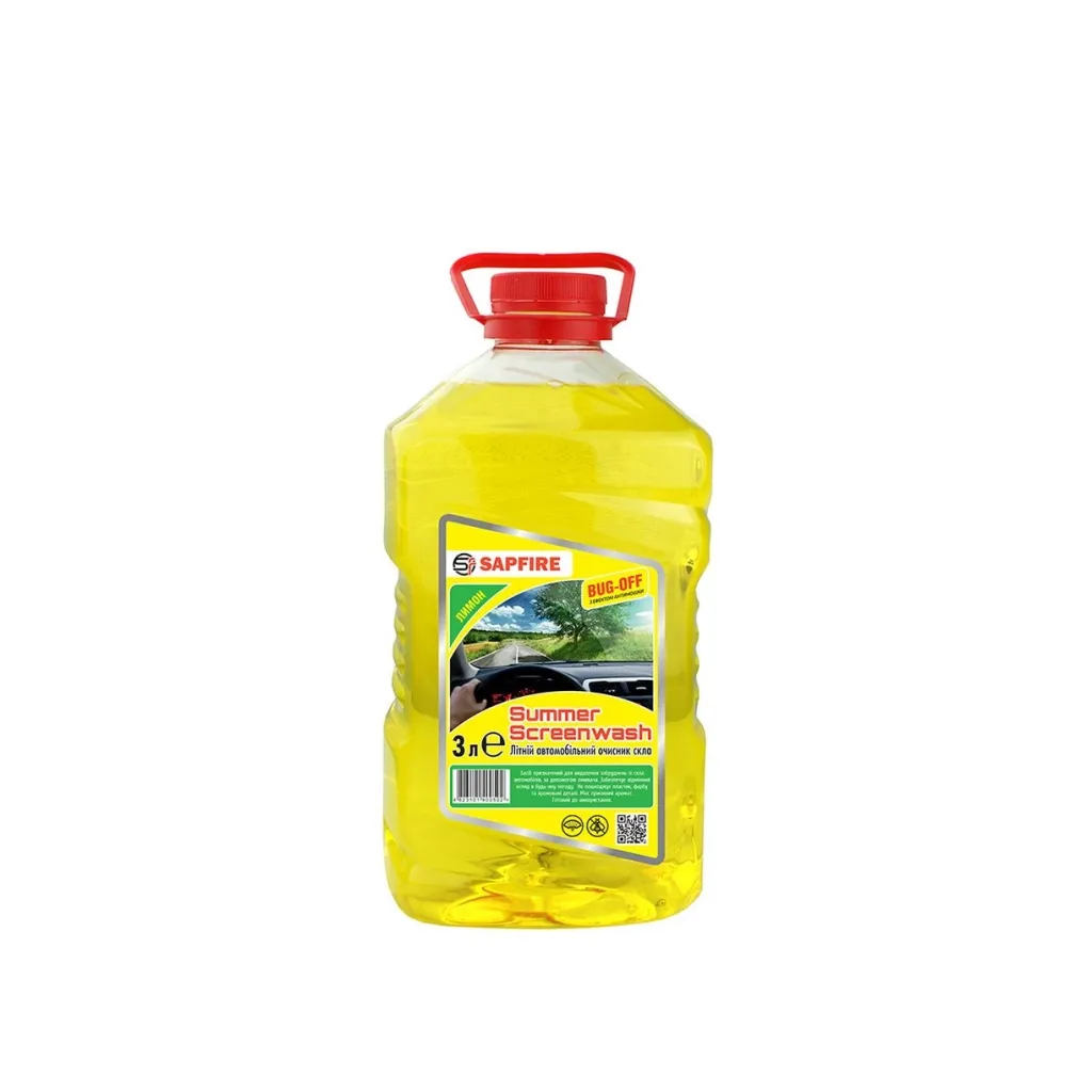 Омыватель автомобильный SAPFIRE Summer Screenwash 3 л – лимон (400502)