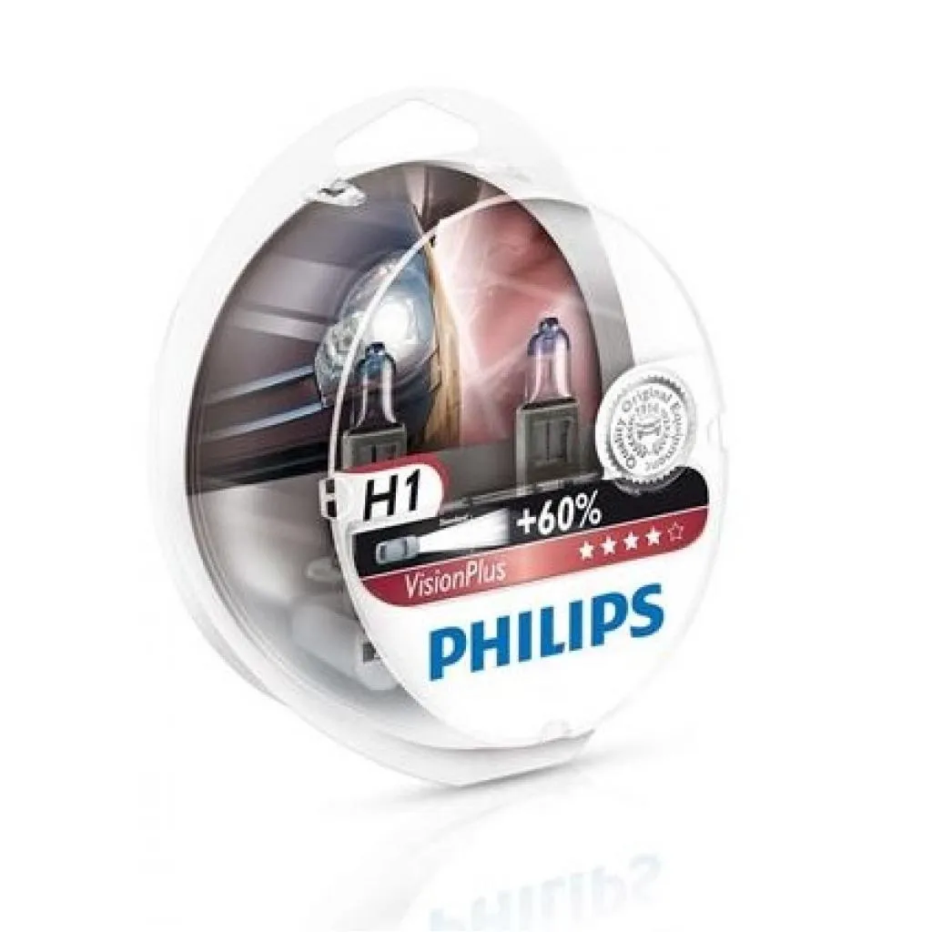  Philips H1 VisionPlus, 2шт (12258VPS2)