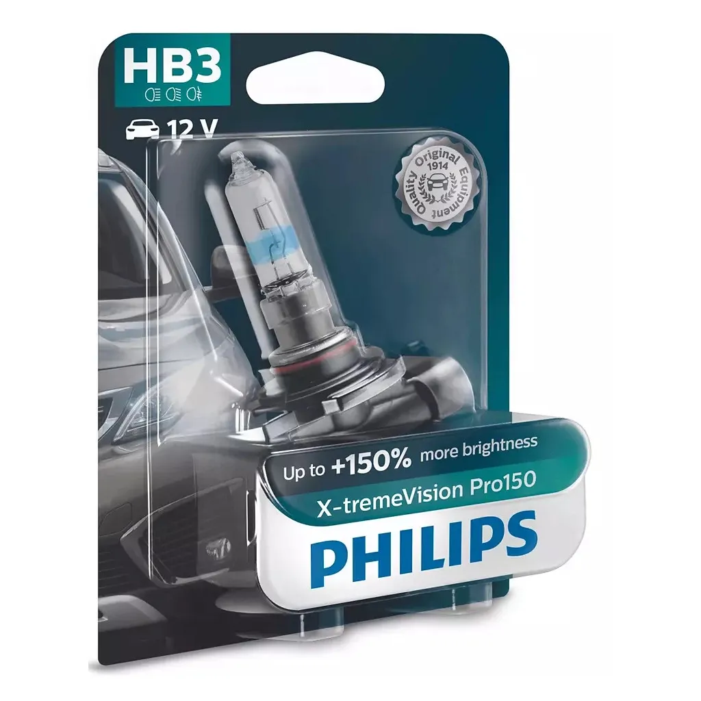  Philips HB3 X-treme VISION PRO +150%, 3700K, 1шт/блистер (9005XVPB1)