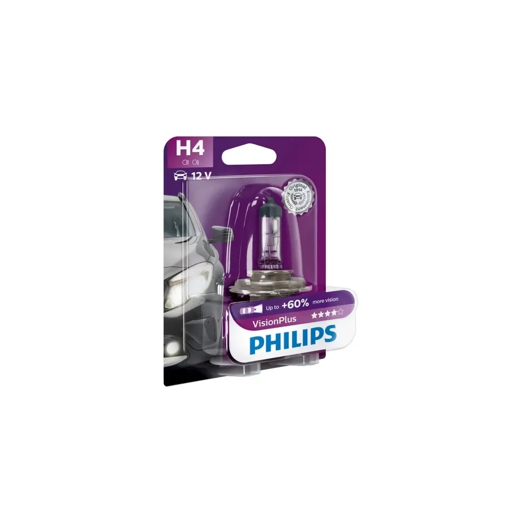  Philips 12342VPB1 H4 Vision Plus 12V 60/55W (3228)