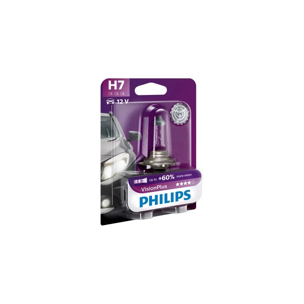  Philips 12972VPB1 H7 Vision Plus 12V 55W (2363)