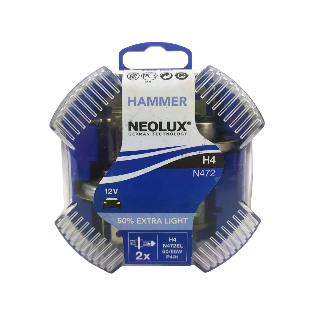  Neolux HAMMER H4 Extra Light +50 N472EL (756800)