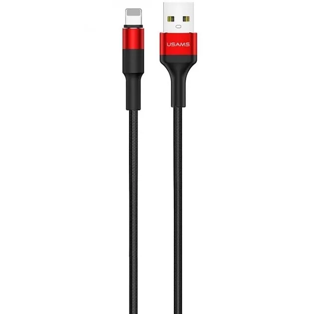 Кабель синхронізації Usams US-SJ220 USB - Lightning, 1.2 m Red (SJ220IP02)