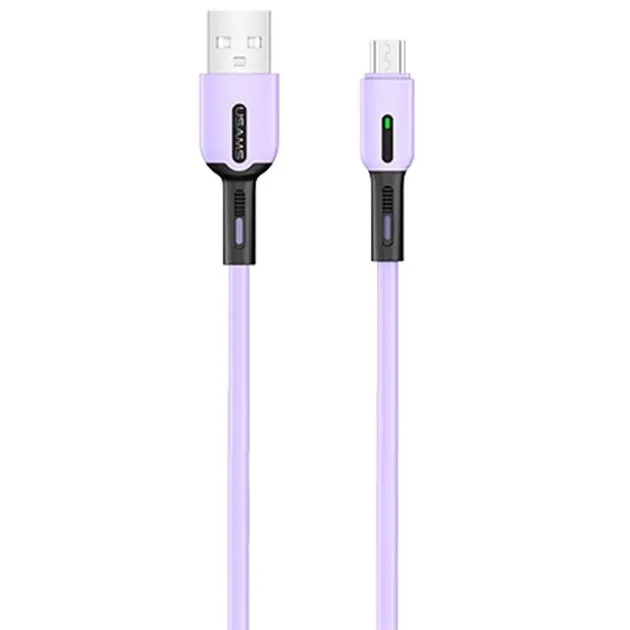 Кабель синхронізації Usams US-SJ432 USB - Micro USB, 1 m Purple (SJ432USB04)