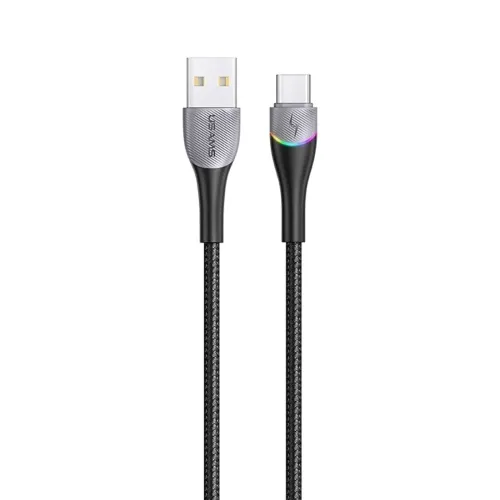 Кабель синхронізації Usams US-SJ542 USB - USB Type-C, 1.2 m Black (SJ542USB01)