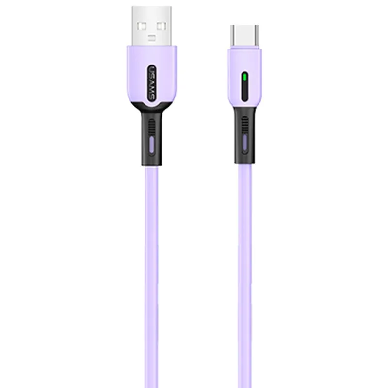 Кабель синхронізації Usams US-SJ433 USB - USB Type-C, 1 m Purple (SJ433USB04)