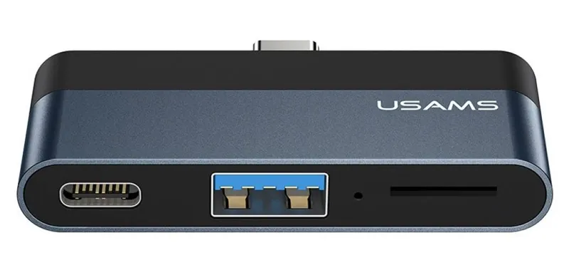 USB Хаб Usams US-SJ491 Mini HUB Black (SJ491HUB01)