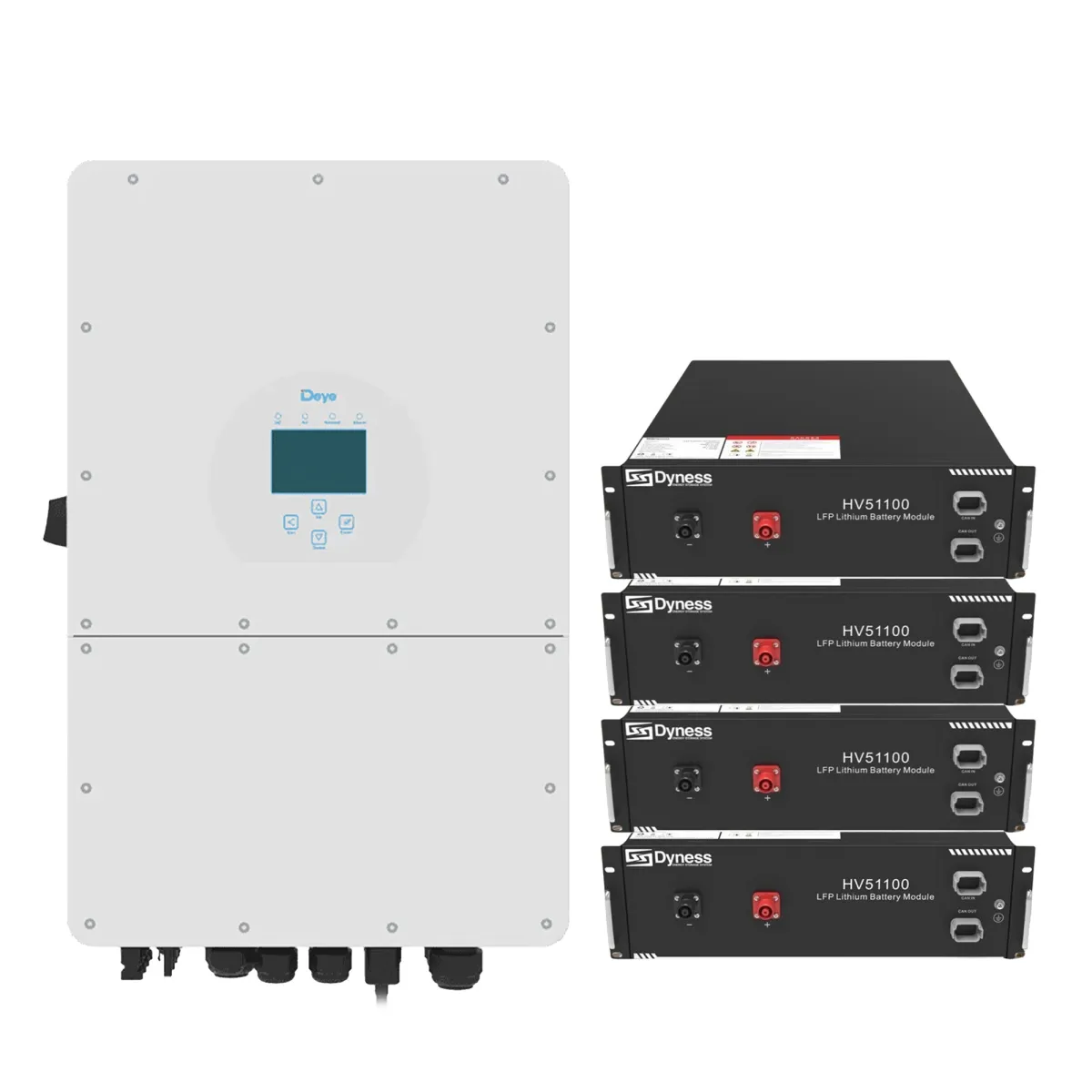 Інвертор DEYE SUN-12K-SG01HP3-EU-AM2-HV51100-4-20.48kW-LFP