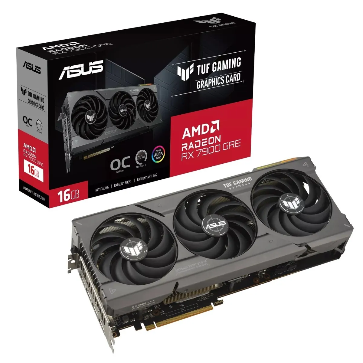 Відеокарта ASUS TUF Gaming Radeon RX7900GRE-O16G-GAMING (90yv0j91-m0na00)